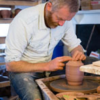 Tim Lake at work in his workshop 2017